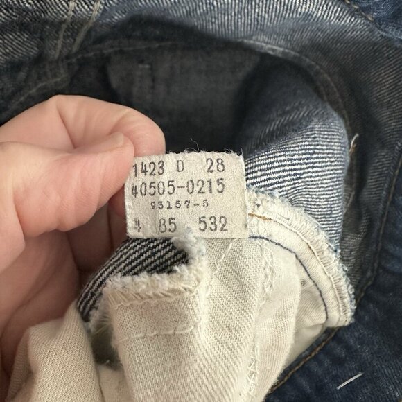 vintage 80s LEVIS jeans tapered 40505-0215 orange tab made in USA 36W 33L - Picture 10 of 11